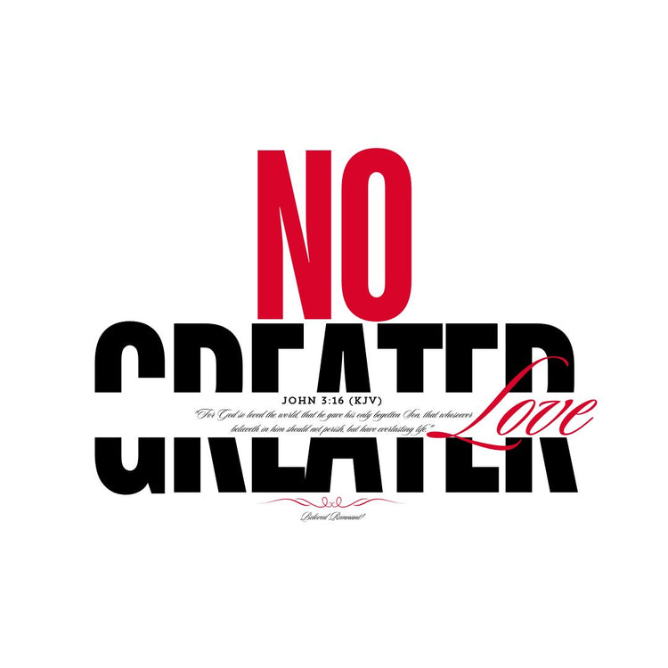 Women's 'No Greater Love' Inspirational T-Shirt